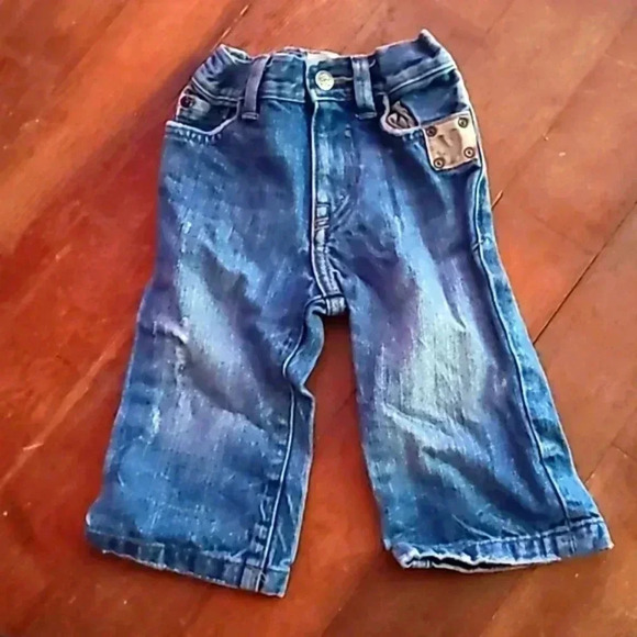 Place 1989 Infant Blue Jean's Size 12 Mos - Picture 2 of 10